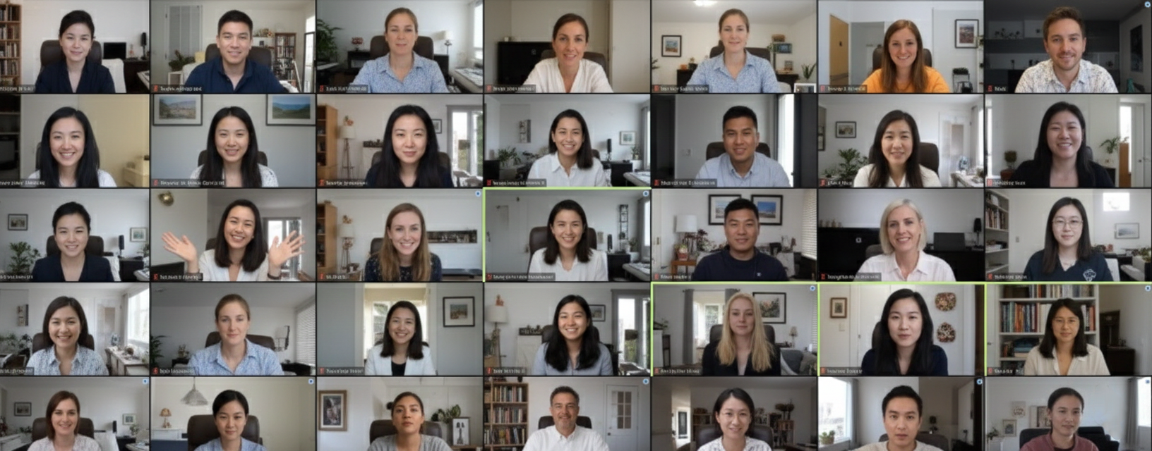 Live teaming meetings happening across the platform